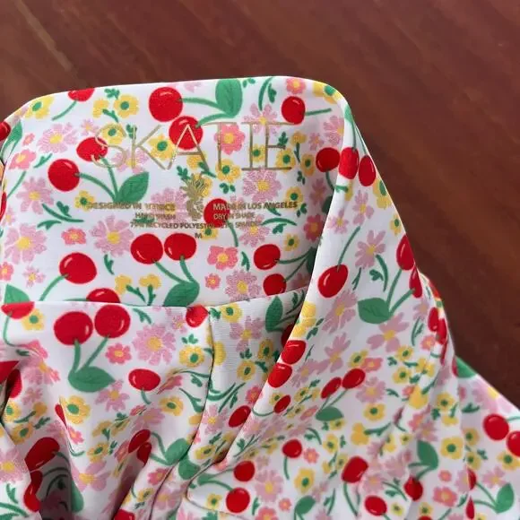 Skatie• Scarlette bikini Bottoms in CARMEL Cherry Print - Picture 9 of 11